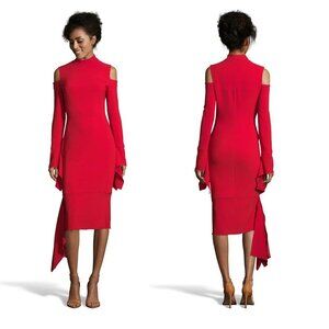 NWT New Issue New York Red Cutout Midi Dress Size L